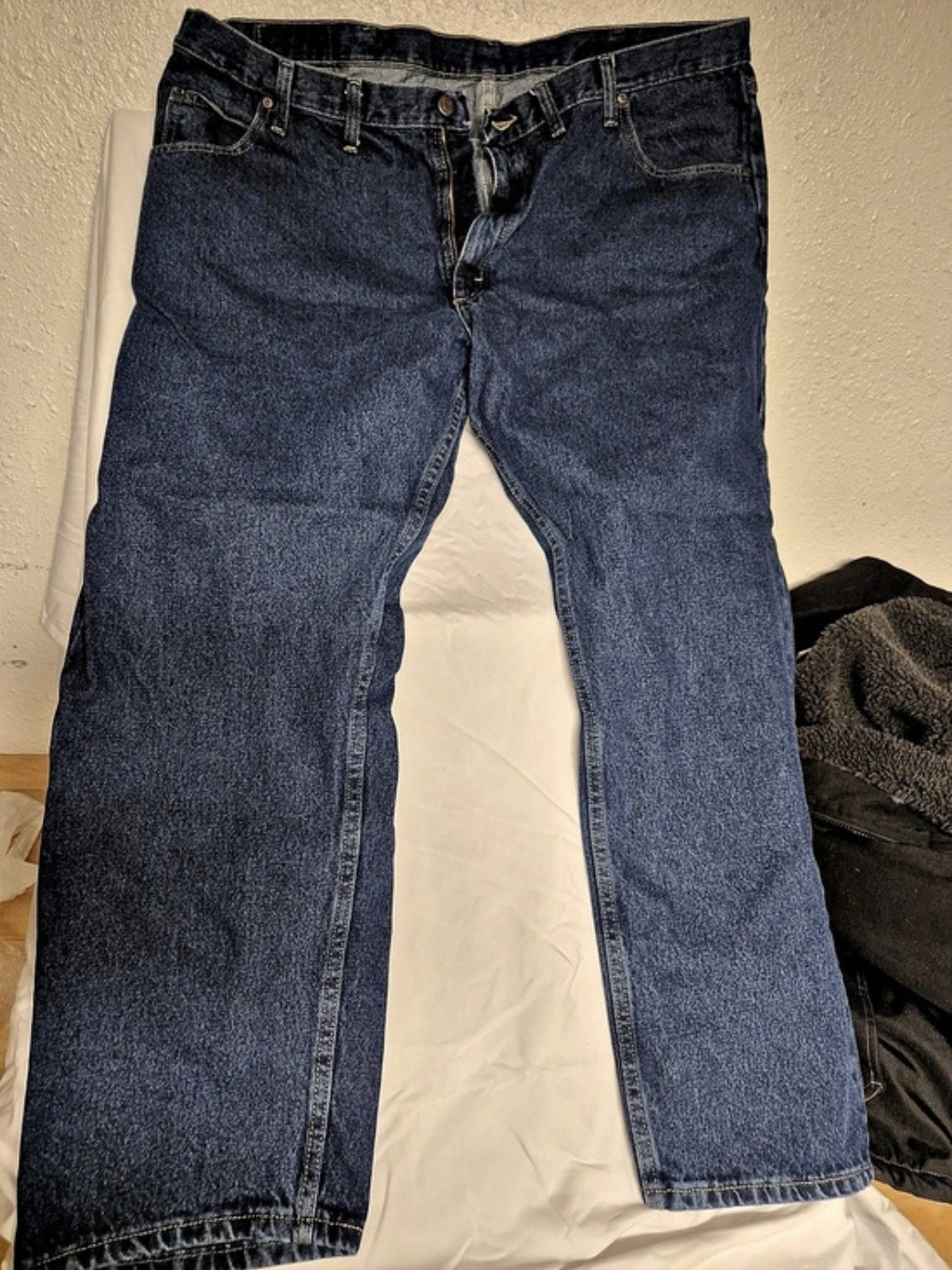 Wrangler Comfort Solutions Bootcut Men's Blue Bootcut Jeans Waist 44